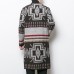 Mens Mid Long Ethnic Printing Pattern Chic Cardigans Coats