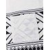 Men Tribal Print Chest Pocket Crew Neck Soft Short Sleeve Casual T  shirts