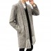 Mens Mid Long Chic Trendy Casual Trench Cardigans Coat