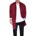 Mens Casual Mid Length Long Sleeve Loose Comfy Solid Color Cardigans