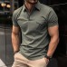 【CLEARANCE】Men's Casual Slim Lapel Short Sleeve Polo Shirt 18107009M