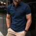 【CLEARANCE】Men's Casual Slim Lapel Short Sleeve Polo Shirt 18107009M